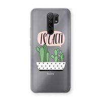 I love cacti: Xiaomi Redmi 9 Transparant Hoesje