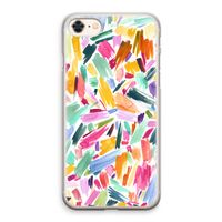 Watercolor Brushstrokes: iPhone 8 Transparant Hoesje