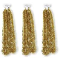 Inge Christmas Goods Kerstslinger - 3x - guirlande - goud - 270 cm