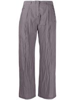 OUR LEGACY pantalon Serene à effet froissé - Violet - thumbnail