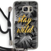 Stay wild: Samsung Galaxy S7 Transparant Hoesje met koord