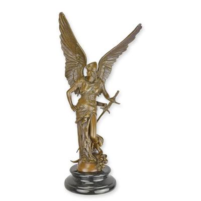 A BRONZE SCULPTURE CALLED PEACE IN ARMS