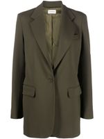 P.A.R.O.S.H. single-breasted virgin wool blazer - Vert