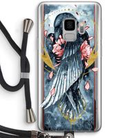 Golden Raven: Samsung Galaxy S9 Transparant Hoesje met koord