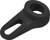 Deurwig 120mmx58mmx2-38 zwart - Deltafix