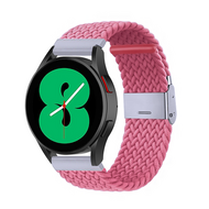 Braided nylon bandje - Roze - Samsung Galaxy watch 7 / Galaxy Watch FE - 40mm & 44mm Braided nylon bandje - Roze - Samsung Galaxy watch 7 / Galaxy Watch FE - 40mm & 44mm