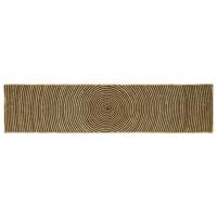 VidaXL Vloerkleed natuurlijk en zwart 60 x 250 cm jute