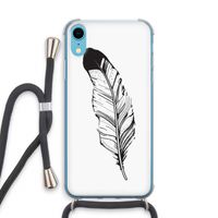 Pluim: iPhone XR Transparant Hoesje met koord