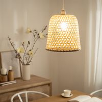 Hanglamp 'Castra' Rotan natuur e27 fitting gevlochten 300mm