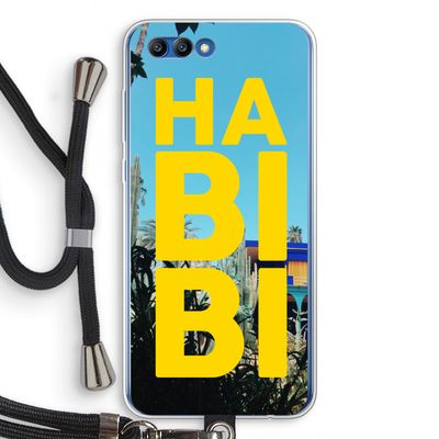 Habibi Majorelle : Honor 10 Transparant Hoesje met koord