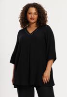 Yoek Tuniek Swing met plooi | Zwart | Maat 58/60