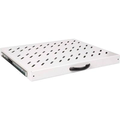 ROLINE 19-inch plank 1 U , Uitschuifbaar 350mm diep 25 kg grijs