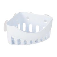 Badkamerorganizer - met zuignappen - wit - 20 x 20 x 11 cm - hoekmodel Badkamerorganizer - met zuignappen - wit - 20 x 20 x 11 cm - hoekmodel