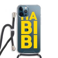 Habibi Majorelle : iPhone 12 Pro Transparant Hoesje met koord