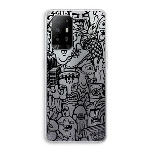 Vexx Black Mixtape: Oppo A94 5G Transparant Hoesje