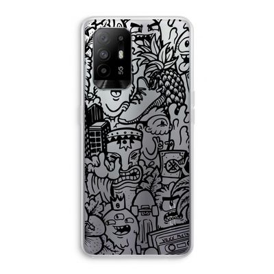 Vexx Black Mixtape: Oppo A94 5G Transparant Hoesje