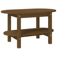 vidaXL Salontafel 80x45x45 cm massief grenenhout honingbruin - thumbnail