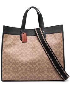 Coach Field leren shopper - Bruin