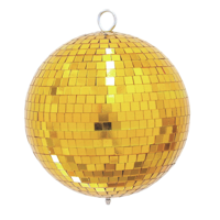 Eurolite Spiegelbol 20cm spiegeltjes 10x10mm goud