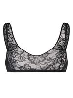 Oséree brassière de sport à fleurs en dentelle - Noir