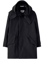 Applied Art Forms zip-up hodded parka - Noir - thumbnail