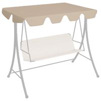 VidaXL Vervangingsluifel voor schommelbank 150/130x105/70 cm beige VidaXL Vervangingsluifel voor schommelbank 150/130x105/70 cm beige