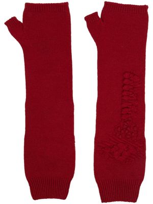 Barrie mitaines en cachemire - Rouge