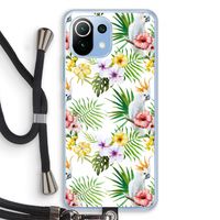 Gele kuif: Xiaomi Mi 11 Lite Transparant Hoesje met koord