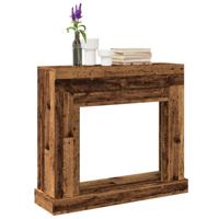 Haardombouw 100x30x87,5 cm bewerkt hout oud houtkleurig