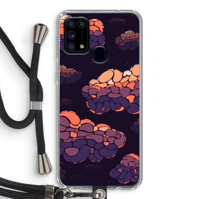 Patroon Wolken: Samsung Galaxy M31 Transparant Hoesje met koord