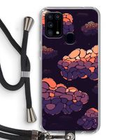 Patroon Wolken: Samsung Galaxy M31 Transparant Hoesje met koord Patroon Wolken: Samsung Galaxy M31 Transparant Hoesje met koord