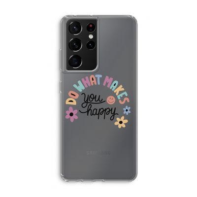 Happy days: Samsung Galaxy S21 Ultra Transparant Hoesje