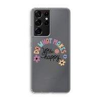 Happy days: Samsung Galaxy S21 Ultra Transparant Hoesje