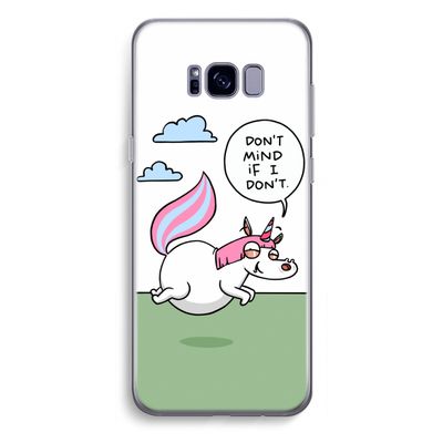 Unicorn: Samsung Galaxy S8 Plus Transparant Hoesje