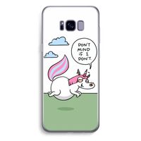 Unicorn: Samsung Galaxy S8 Plus Transparant Hoesje