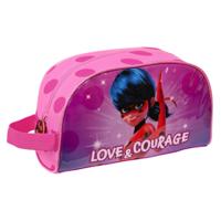 Toilettas voor op School Lady Bug Fuchsia 26 x 16 x 9 cm