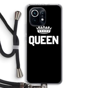 Queen zwart: Xiaomi Mi 11 Transparant Hoesje met koord