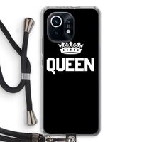 Queen zwart: Xiaomi Mi 11 Transparant Hoesje met koord