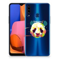 Samsung Galaxy A20s Telefoonhoesje met Naam Panda Color - thumbnail