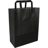 Tas | Papier | platte handgreep | 26x 12x35cm | draagtas | zwart | 250 stuks