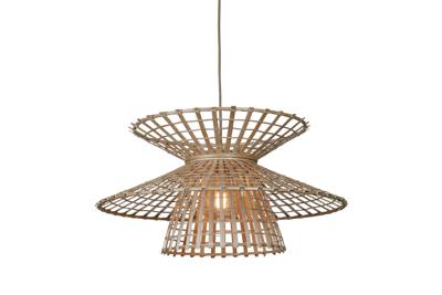 GOOD&MOJO Hanglamp 'Machu Picchu' Bamboe, 57cm, kleur Naturel