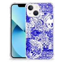 Extreme Case iPhone 13 mini Angel Skull Blauw - thumbnail