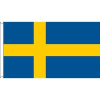 Polyester mega vlag Zweden 150 x 240 cm