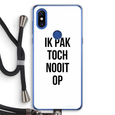 Ik pak nooit op: Xiaomi Mi Mix 3 Transparant Hoesje met koord