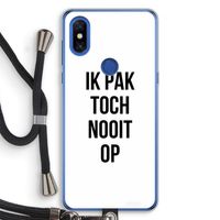 Ik pak nooit op: Xiaomi Mi Mix 3 Transparant Hoesje met koord