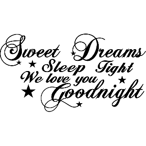 Sweet dreams sterren - Muursticker