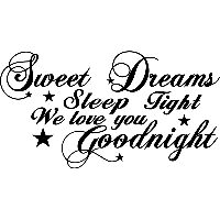 Sweet dreams sterren - Muursticker