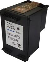 Huismerk HP 302XL cartridge zwart met inktniveau