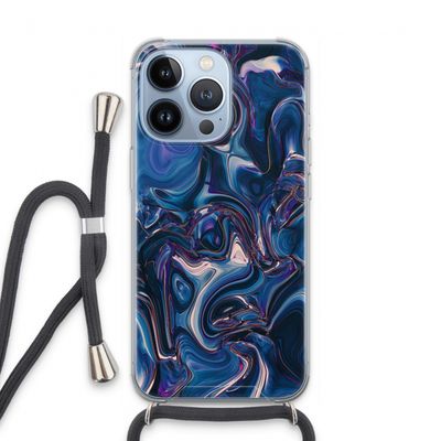 Mirrored Mirage: iPhone 13 Pro Transparant Hoesje met koord