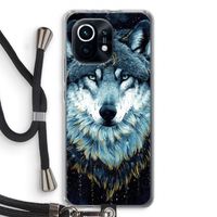 Darkness Wolf: Xiaomi Mi 11 Transparant Hoesje met koord